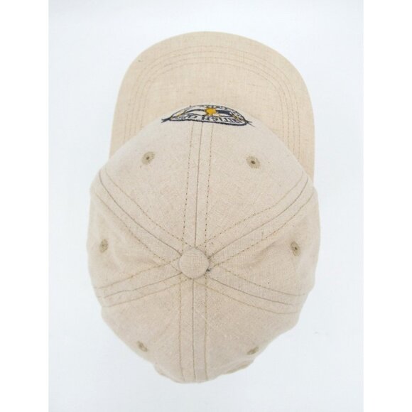 Vintage 2000 British Open Golf Hat St Andrews Beige Strapback USA Made NOS - Picture 5 of 13